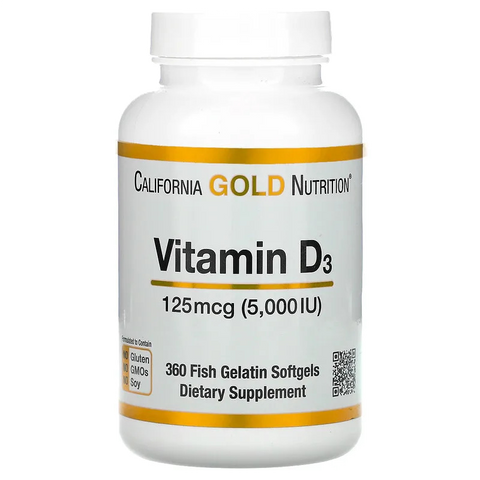 CGN Vitamin D3 (5,000 IU) Fish Gelatin Softgels