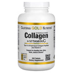CGN Hydrolyzed Collagen Peptides + Vitamin C, Type I & III, 250 Tablets
